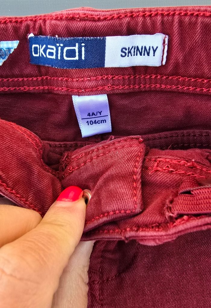 Pantalon jeans skinny 4 ans garcon okaidi - photo numéro 4