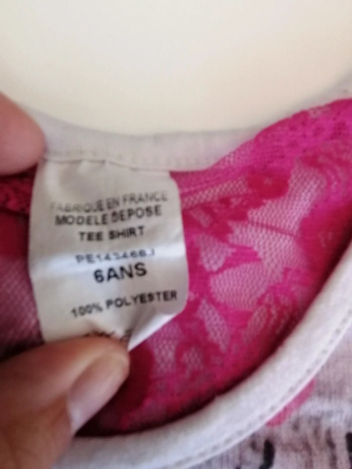 Thee shirt dentelle T 6 ans 👧🏻 - photo numéro 9