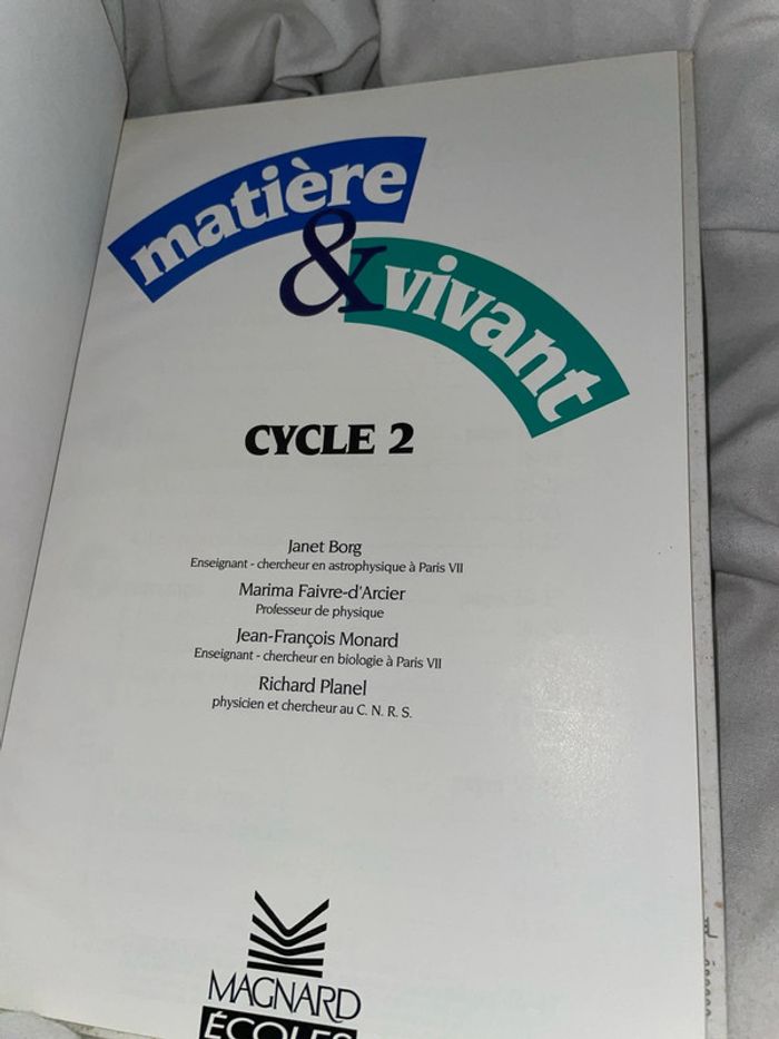 Matière & vivant cycle 2 primaire Janet Borg - photo numéro 3