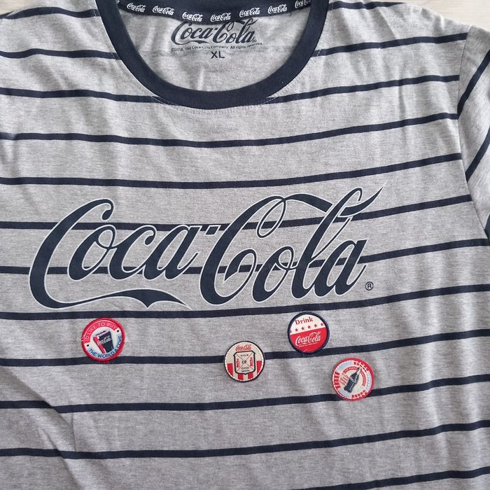 T-shirt homme gris vintage imprimé Coca Cola taille XL - photo numéro 3
