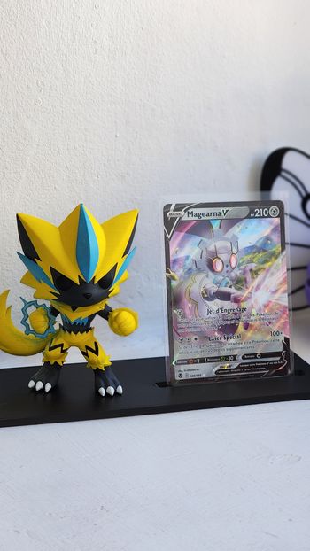 Carte Pokémon française 🇫🇷 Officielle Magearna V 128/195 tempête argentée 