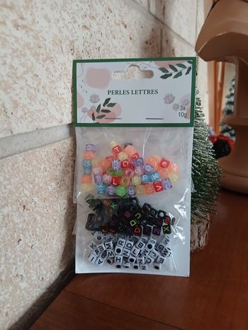 Paquet de Perles fantaisie "Lettres"