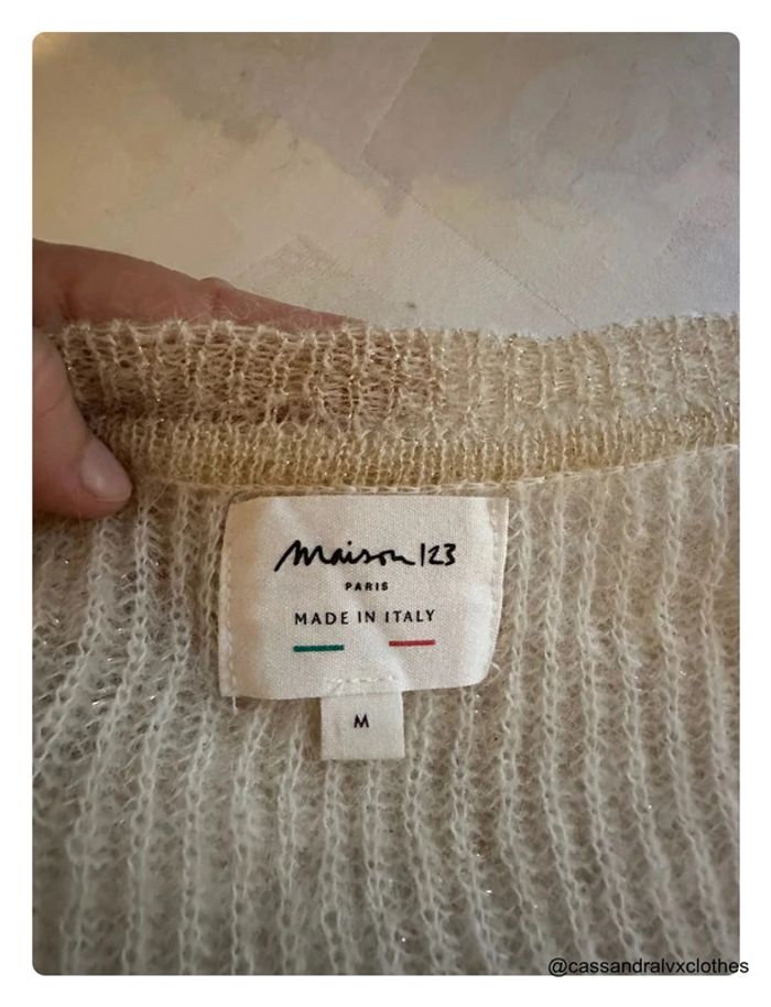 Pull blanc cassé en alpaga - Maison 123 - photo numéro 4