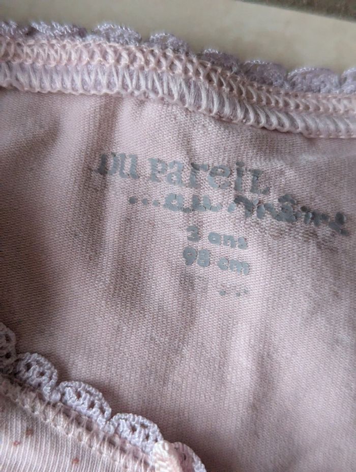 lot de 2 débardeurs sous-vêtements DPAM 3 ans - photo numéro 2