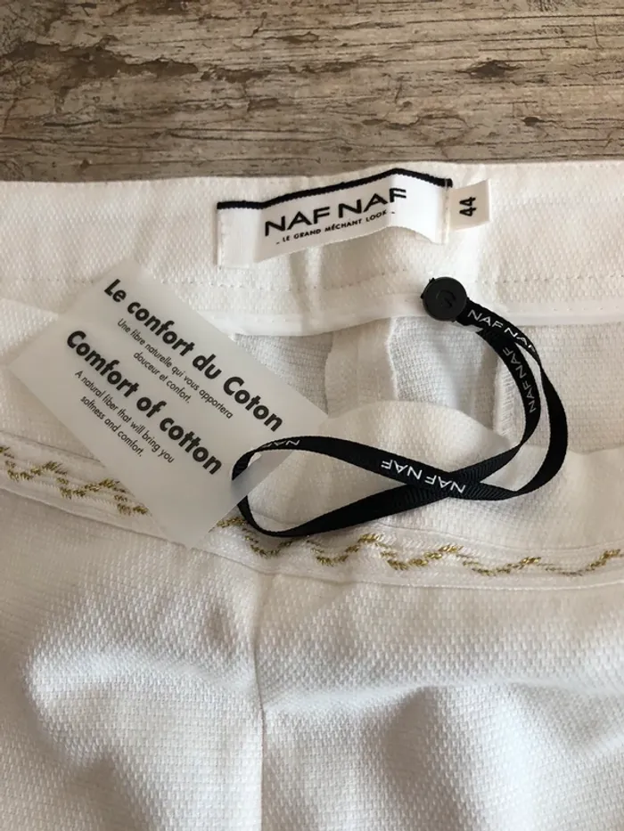 Pantalon écru Naf Naf neuf - photo numéro 6