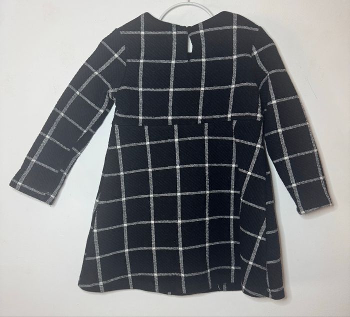 Robe gros carreaux noire et blanche l - photo numéro 2