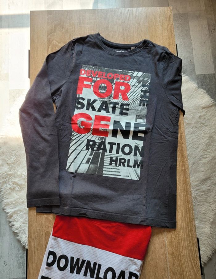 🔥 Lot de 2 tee shirts C&A 🔥 Taille 12 ans - photo numéro 2