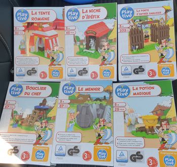 Lot de 6 boites Playtive différentes sur les personnages d'Astérix, neuves