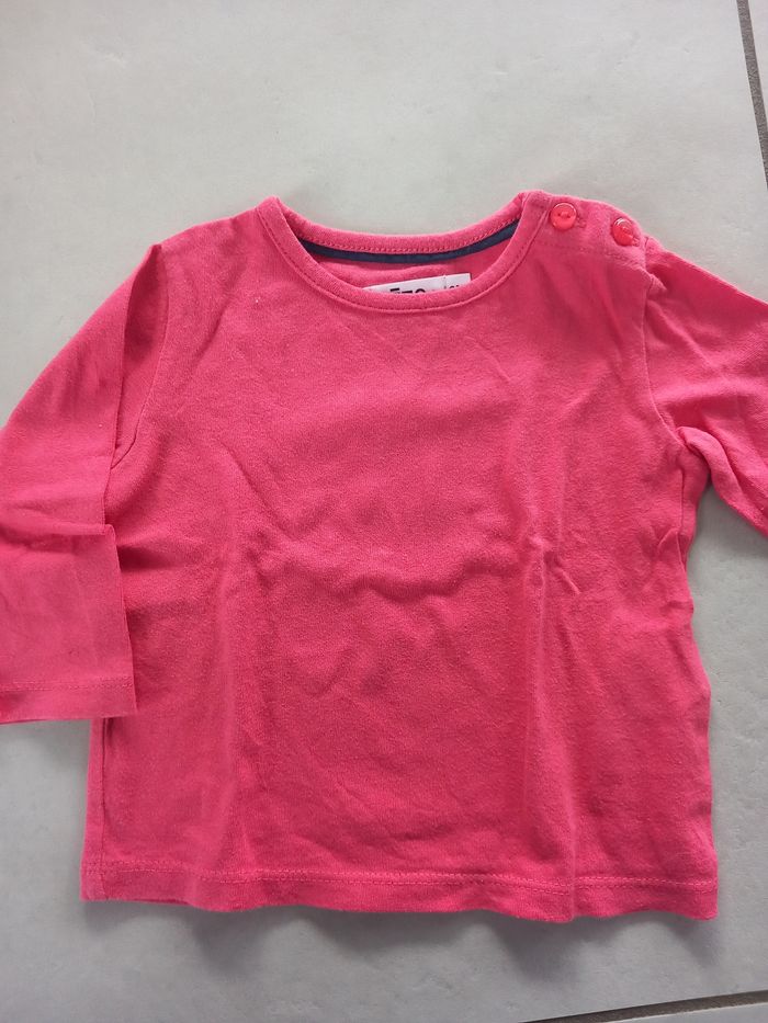 Lot de 3 t-shirt manches longues 6M - photo numéro 2
