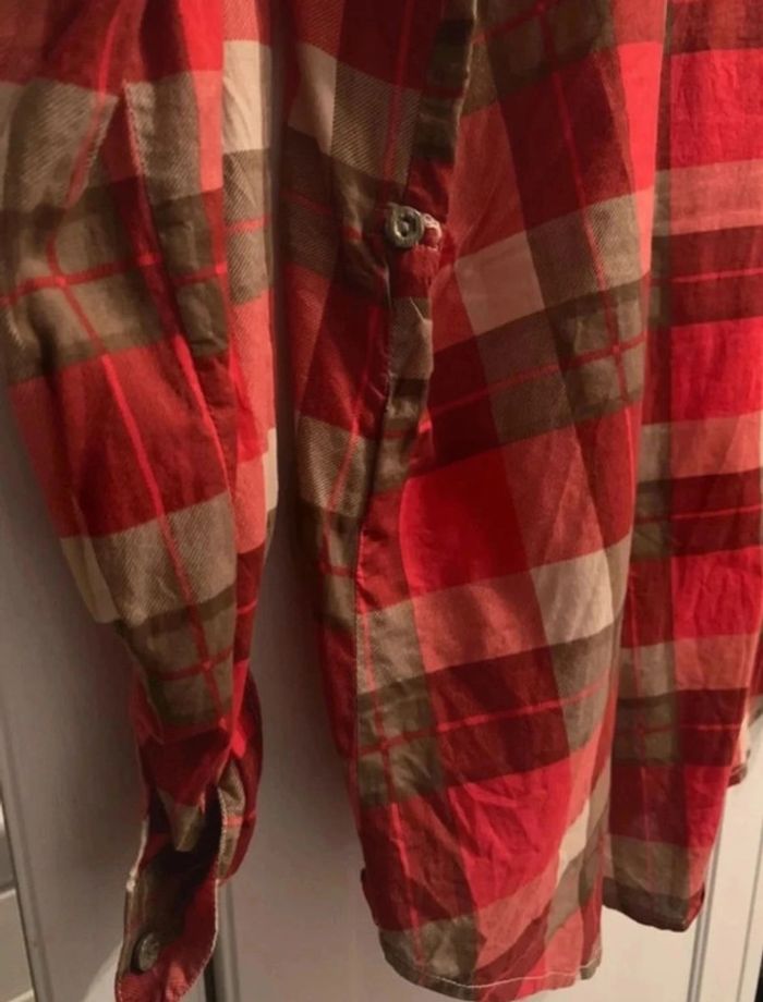 Chemise rouge à carreaux pour femme taille L vero moda - photo numéro 4