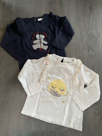 Lot 2 pulls fins fille