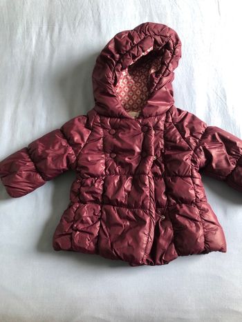 Joli manteau bordeaux 3 mous obaibi