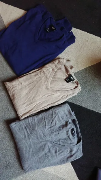 Lot de 3 pull col V homme