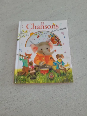 Livre 25 chansons d'animaux