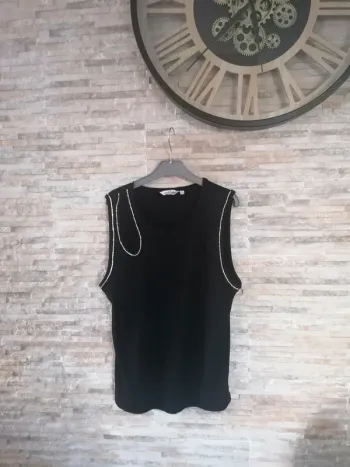 Top /haut / débardeur  avec bijoux Nafnaf Taille L