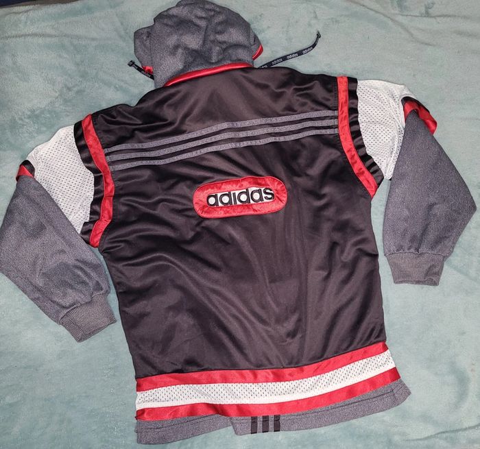 Track Jacket Vintage Y2K 90's - Logo Brodé 🧥 Adidas - Taille 162 - photo numéro 11