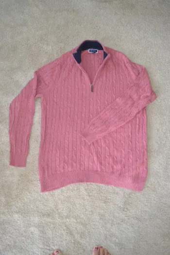 Pull torsadé quart zip Club room - Taille XXL