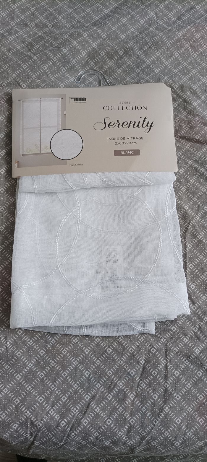 Paire de rideaux blanc - photo numéro 3