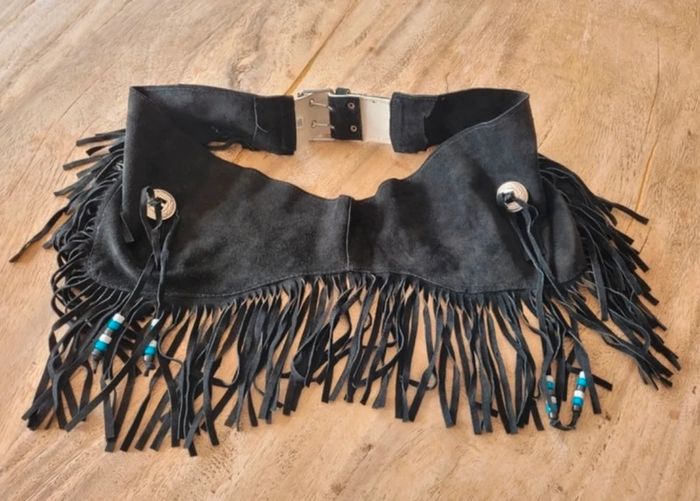 Ceinture en cuir indienne - photo numéro 2