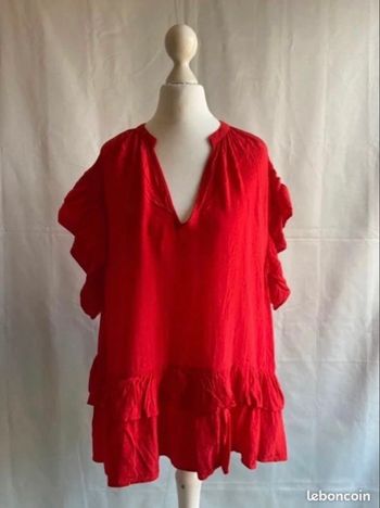 Blouse ample manches et bas volantés Zara taille 36 / S