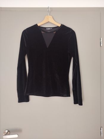 Haut velours noir