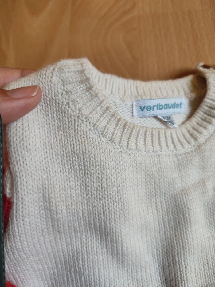 Pull de Noël chaud hiver Vertbaudet en 12M - photo numéro 5