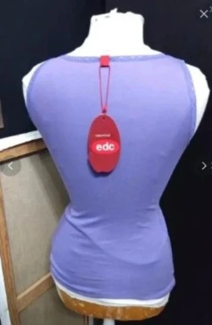 Débardeur violet t 36 neuf edc by esprit - photo numéro 3