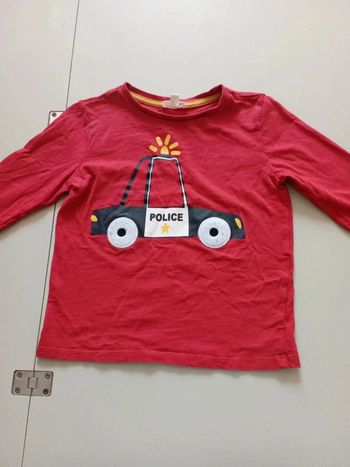 Tee-shirt manches longues 6 ans DPAM voiture police