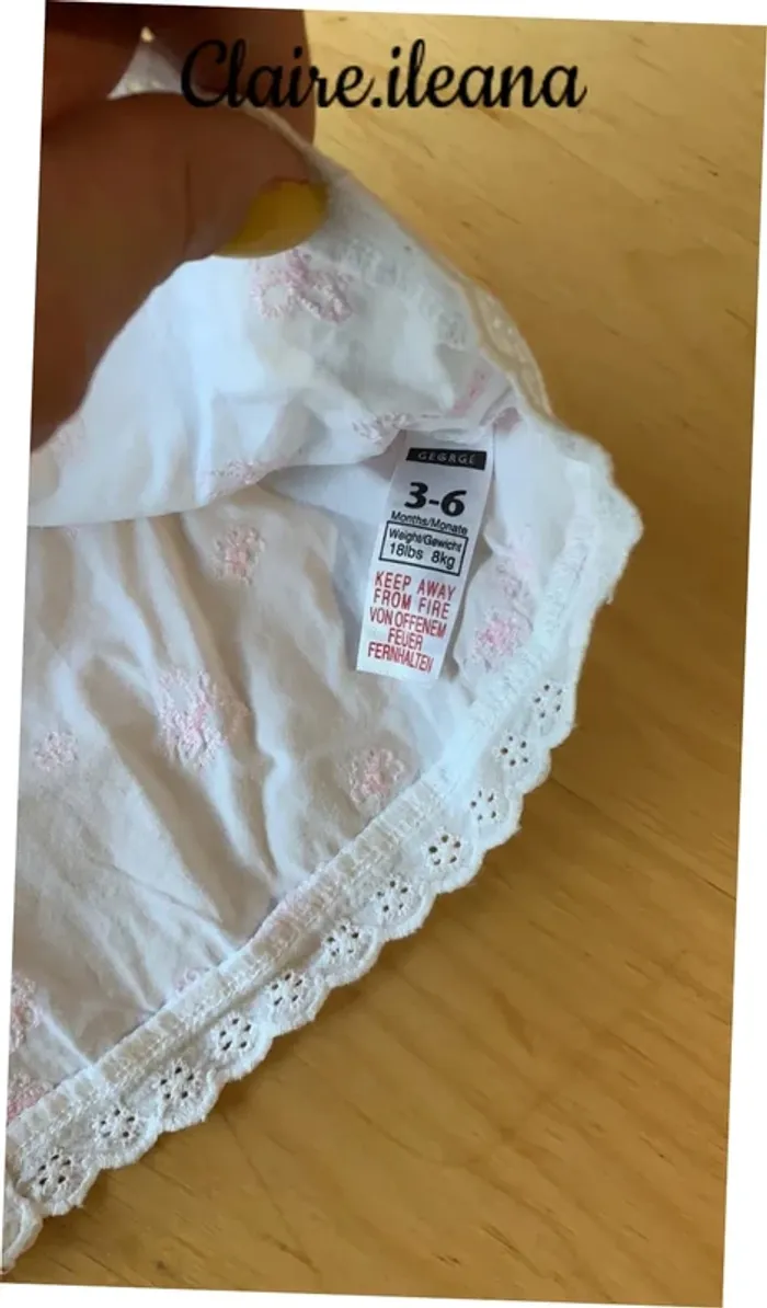 🛑robe blanche 3mois 🛑 - photo numéro 2