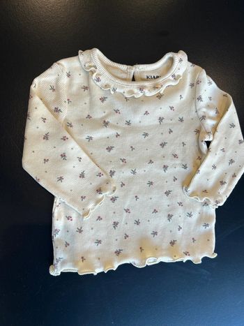 Haut côtelée crème