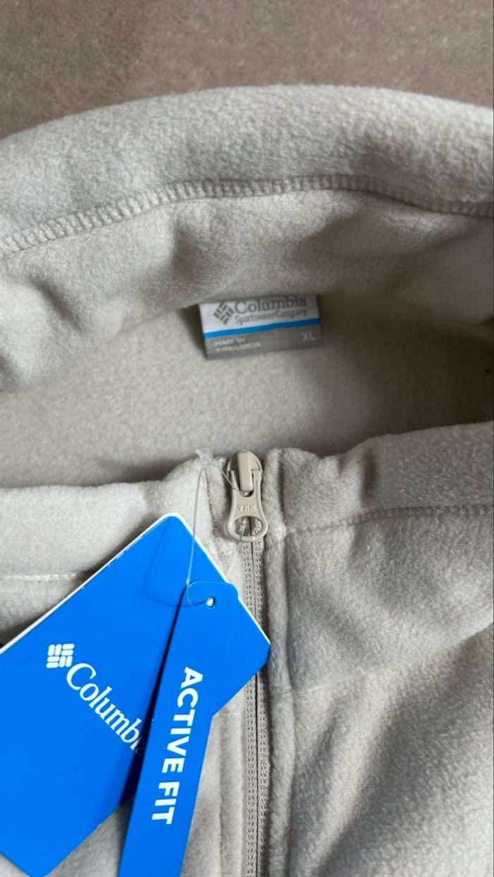 Polaire Columbia rapid expedition II blanc orange  taille XL - photo numéro 8