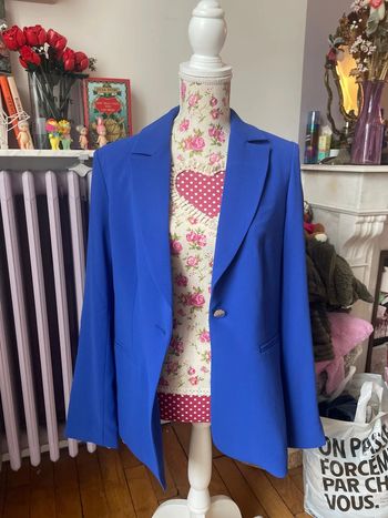 Blazer bleu électrique