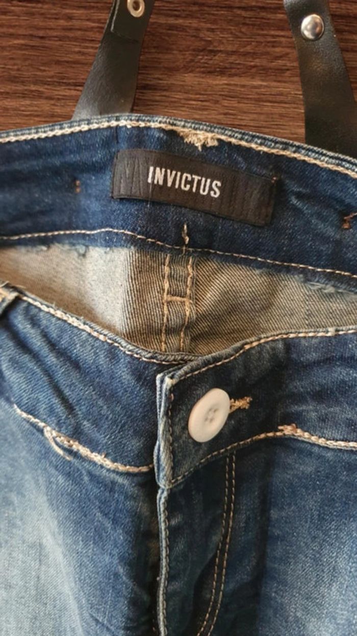 Pantalon en jean avec cinglet - photo numéro 3