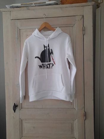 Sweat molletonné blanc