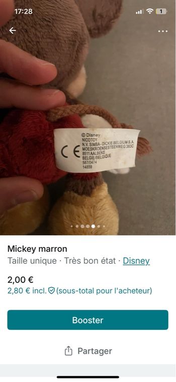 Mickey marron Disney