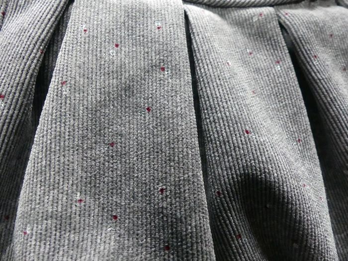 Jupe boule étoile argent pois gris bebe fille 3 mois obaibi neuf - photo numéro 2