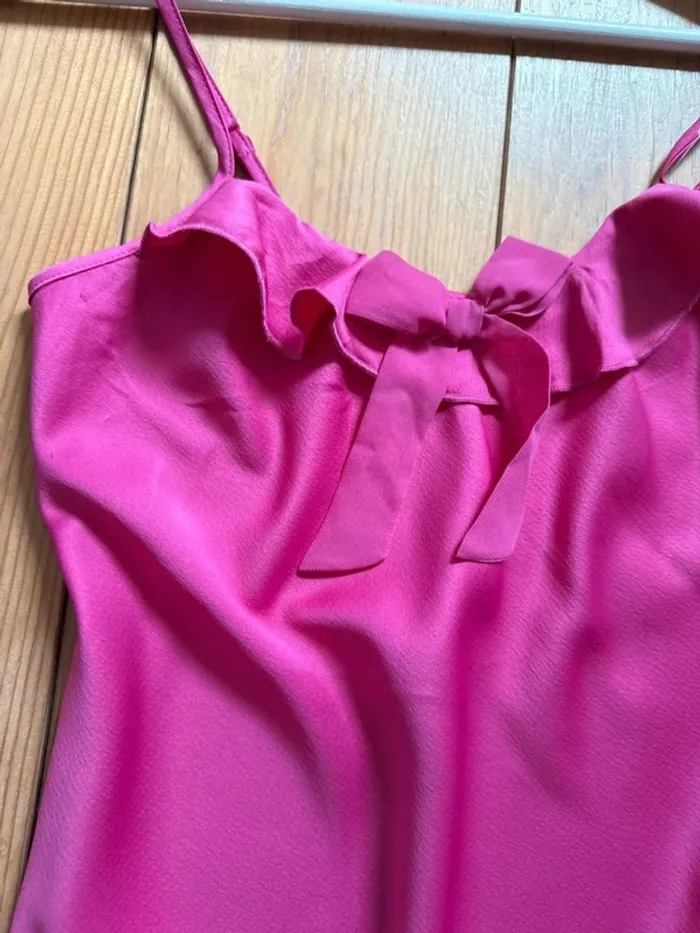 Caraco Etam neuf fluide satin rose 🌸 34 - photo numéro 3