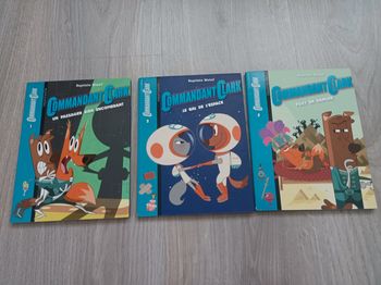 Lot de 3 livres Commandant Clark-1 Un passager bien encombrant/2 Le bal de l'espace/3 Foxy en danger