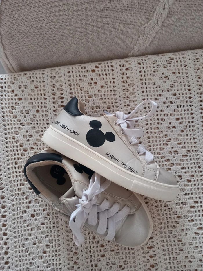 Basket grise mixte taille 31