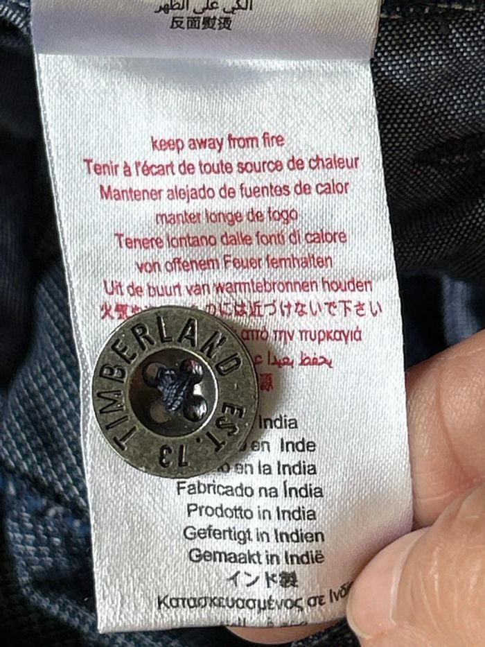 Short bermuda bleu ceinture 8 ans Timberland - photo numéro 11