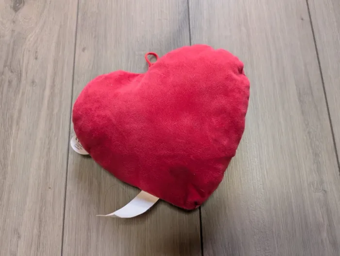 Coeur rouge peluche je t'aime - photo numéro 2