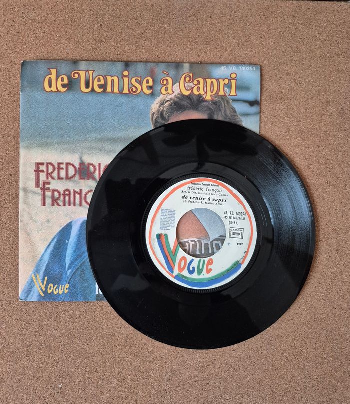Vinyles 45 tours de "Frédéric François" 1977 - photo numéro 3