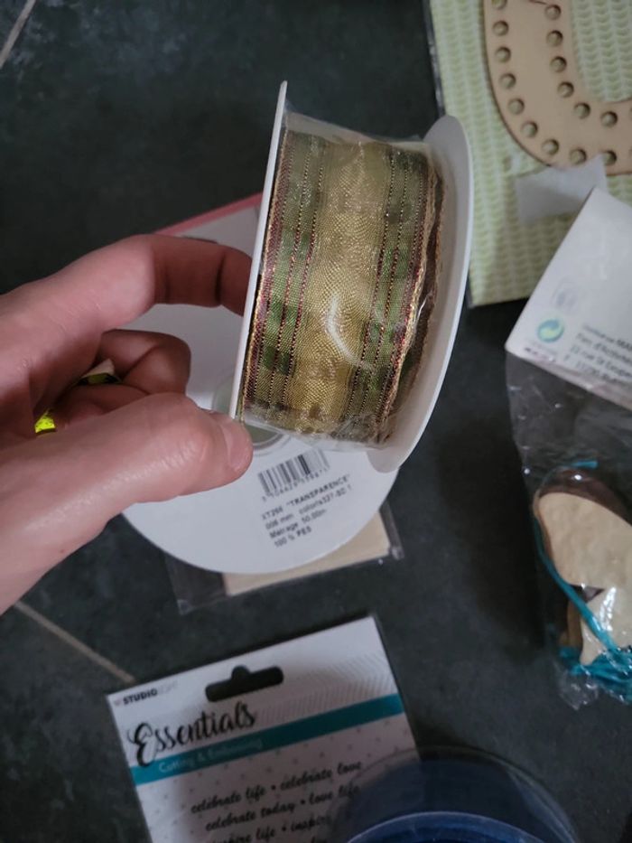 Lot loisirs créatifs ruban scrapbooking lettre carte spencil - photo numéro 15