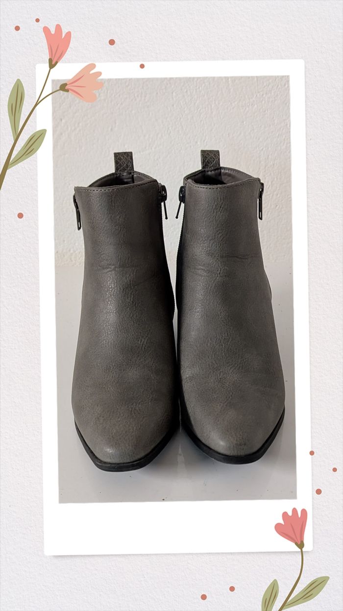 Bottines grises T37