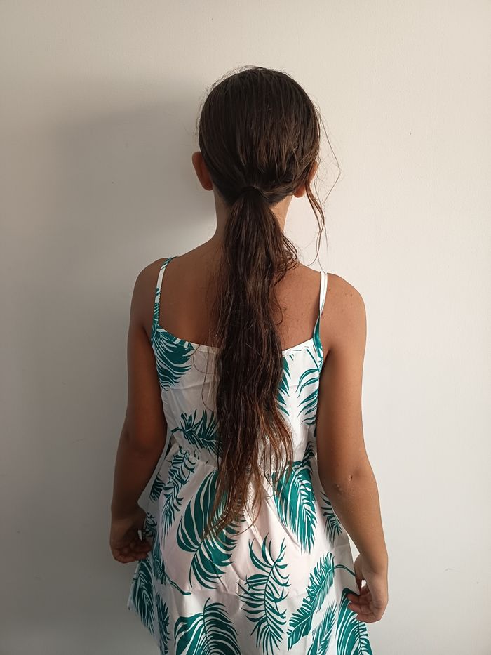 Robe d'été verte feuille 11 12 ans  neuve - photo numéro 2