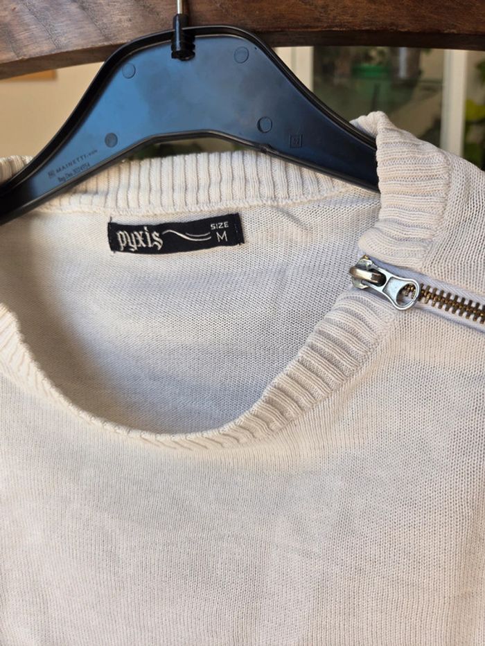 Pull blanc - photo numéro 2