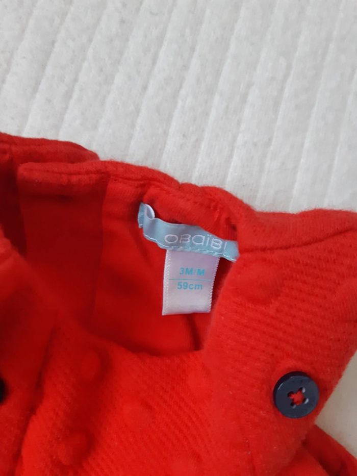 Robe rouge Obaibi 3 mois - photo numéro 2