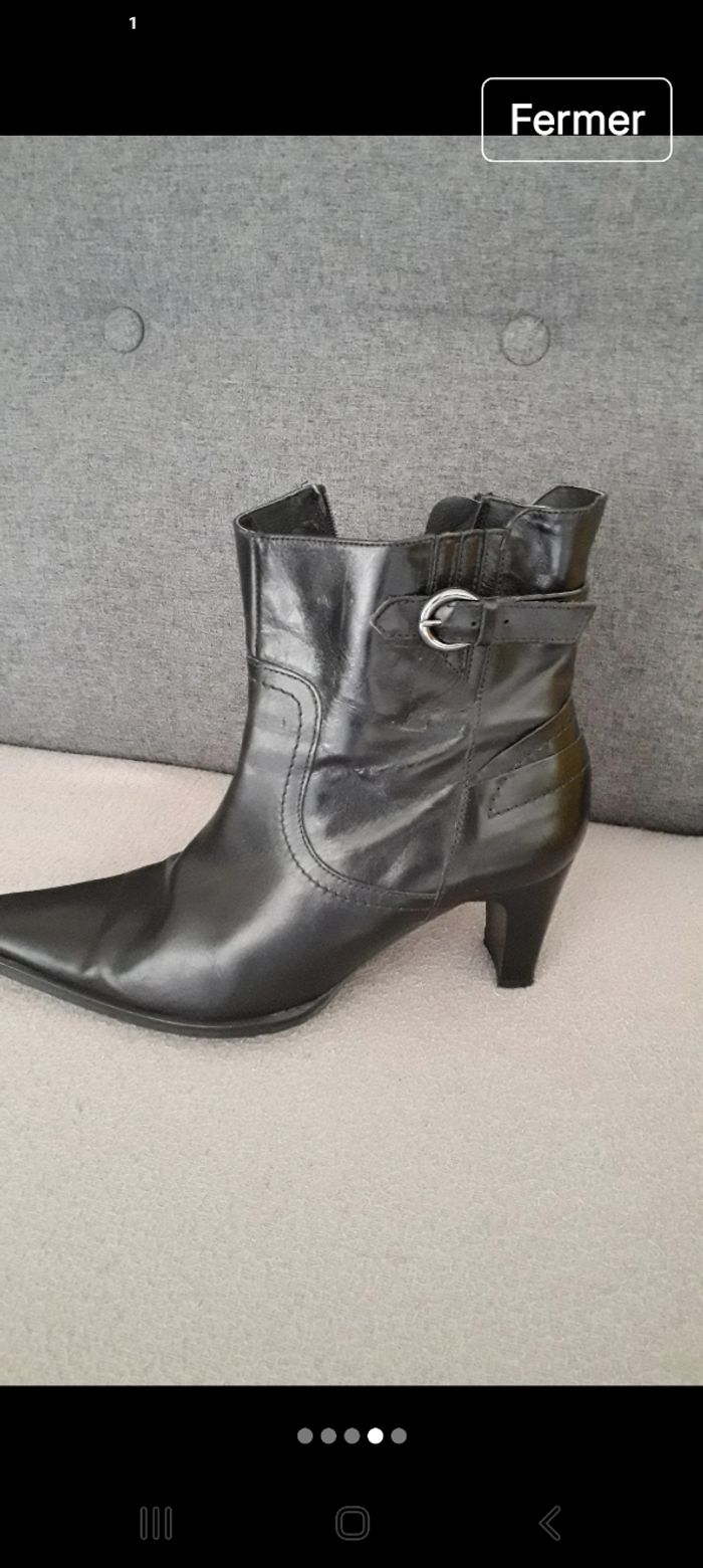 Bottines noires Gémo T39 - photo numéro 3