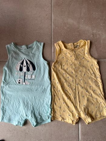 2 combi shorts Kiabi 24 mois