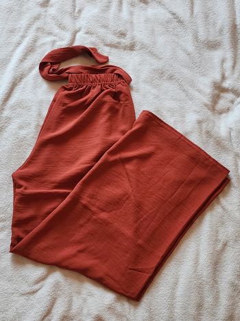 Pantalon à jambes larges / palazzo terracotta TU 36/40